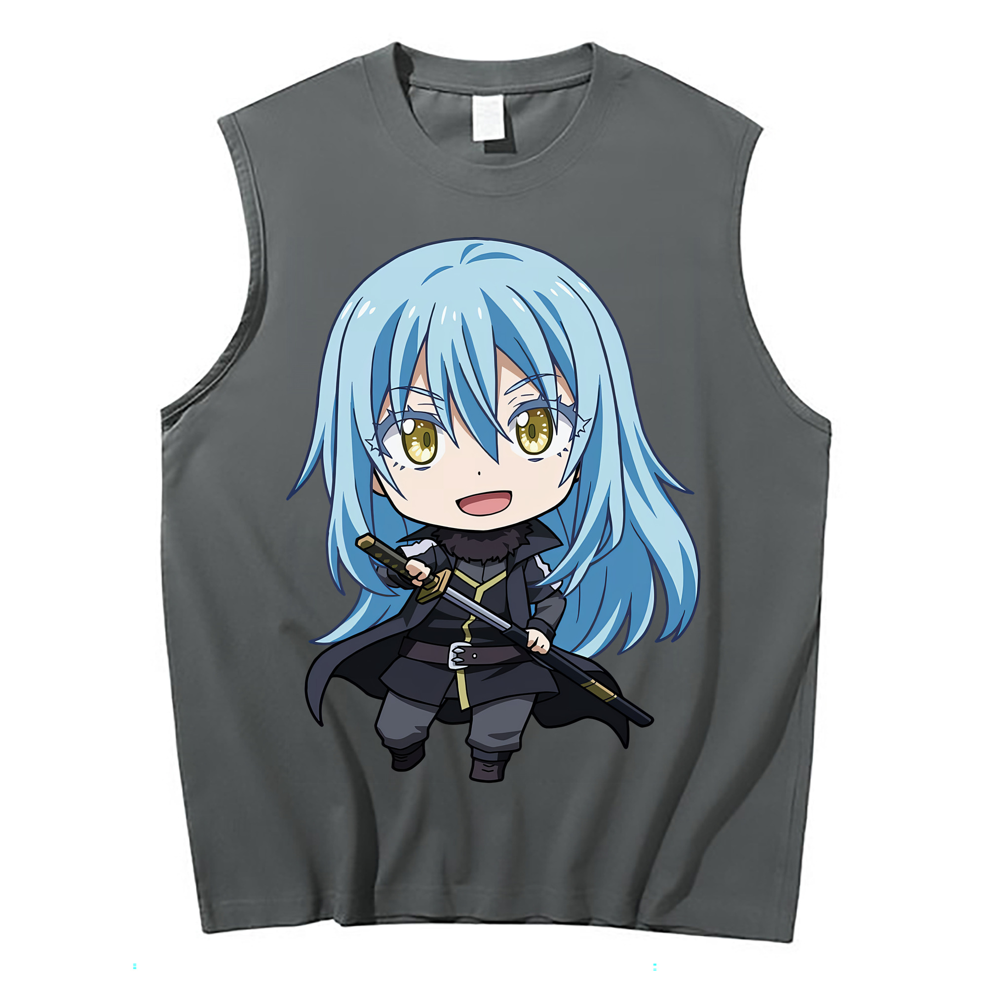 （画像用） 転スラ Regarding Reincarnated to Slime コットン100％タンクトップ（フロントプリント）